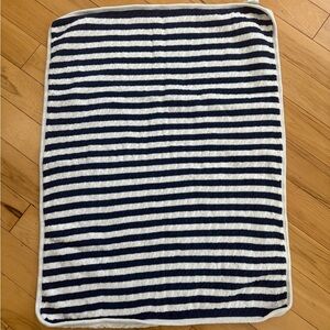 Navy and White Striped pottery barn kids baby Blanket